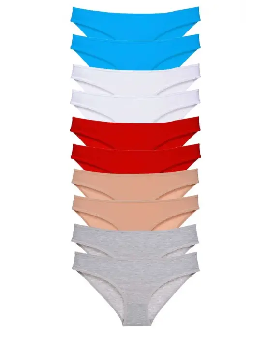 Çarpıcı Likralı Kadın Slip Seti