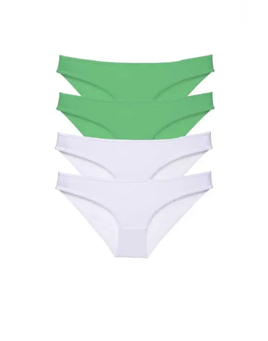 Çarpıcı Likralı Kadın Slip Seti