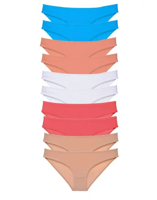 Çarpıcı Likralı Kadın Slip Seti