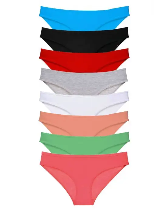 Çarpıcı Süper Eko Likralı Kadın Slip Külot Set 6