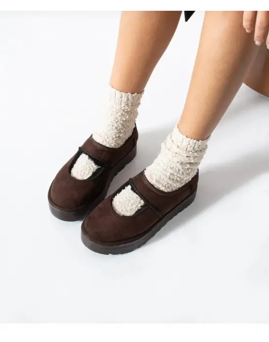 Carren Kahverengi Süet Bot