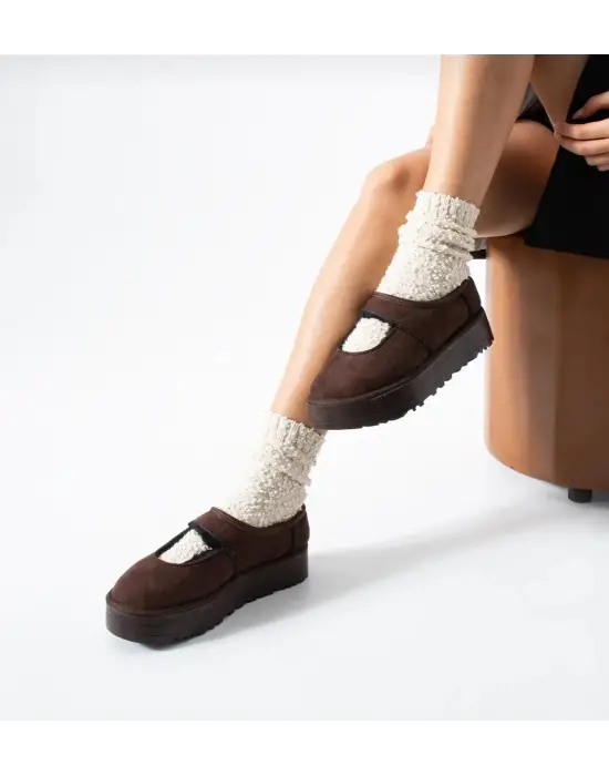 Carren Kahverengi Süet Bot