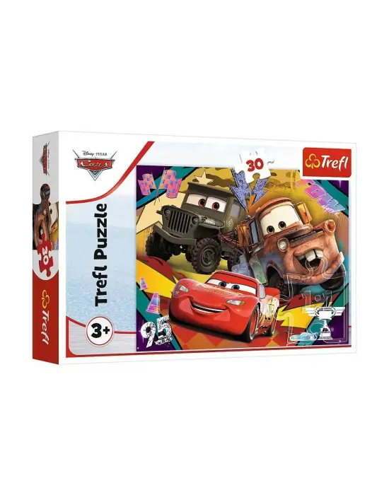 Omarı Çocuklar İçin Eğlenceli Araba Temalı 30 Parça Puzzle