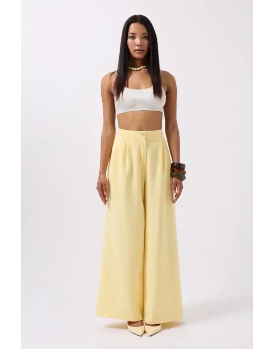 Omarı Yüksek Bel Rahat Kadın Pantolonu