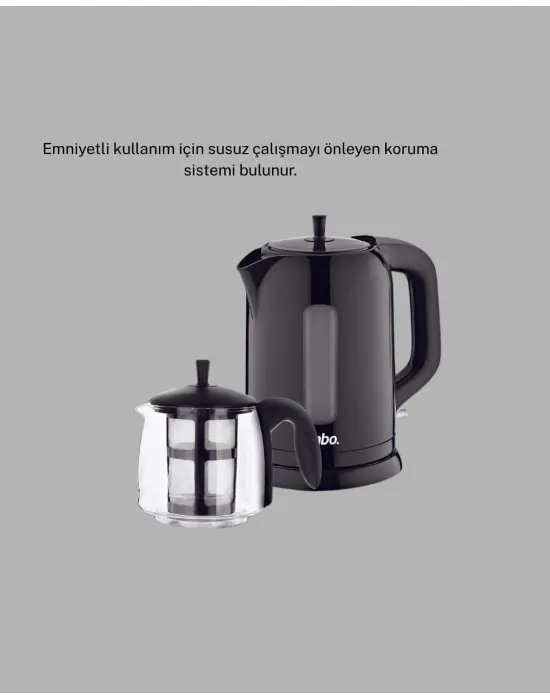 Çaycı Cam Demlikli 1800w Güçlü Ve Sıcak Tutmalı Elektrikli Çay Makinesi