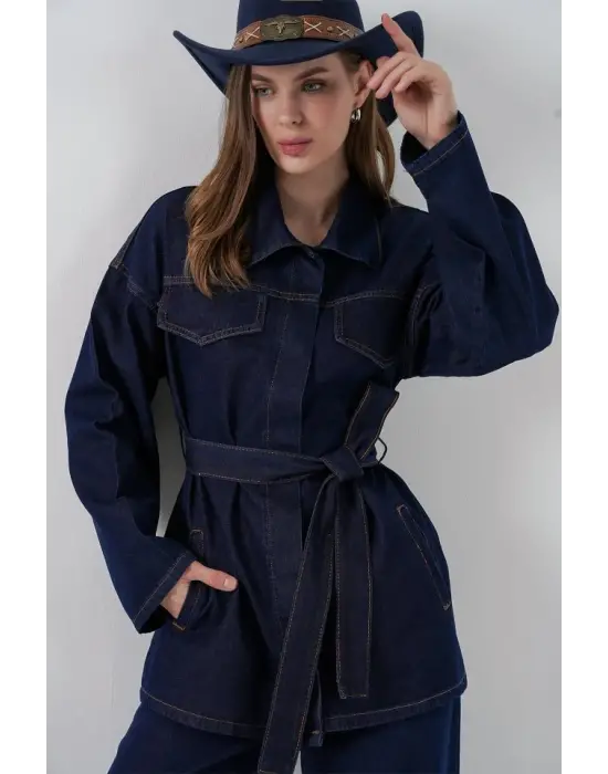 Ceket Pantolon Kot İkili Takım 30059 - Lacivert