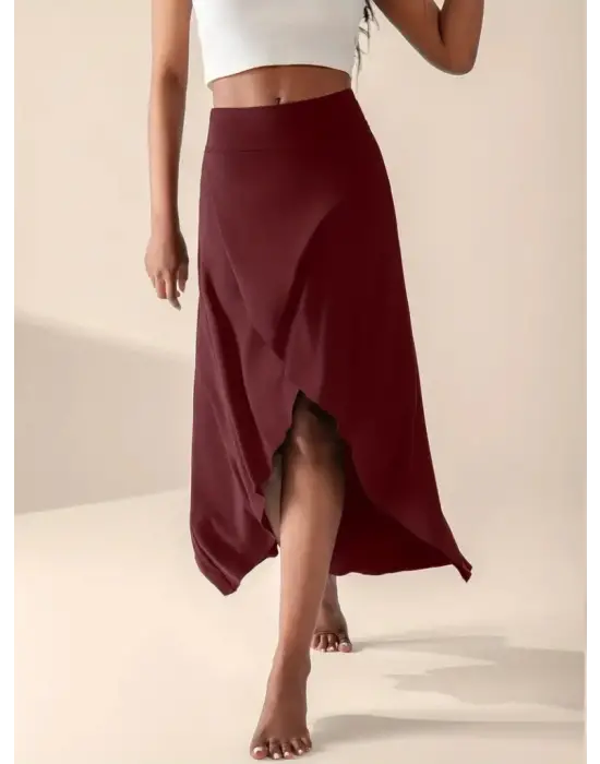 Omarı Şık ve Pratik Kadın Taytlı Etek