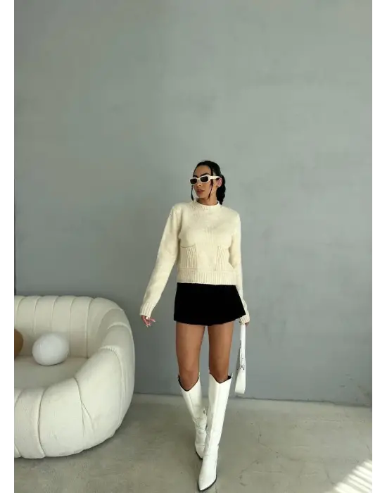 Cepli triko kazak krem