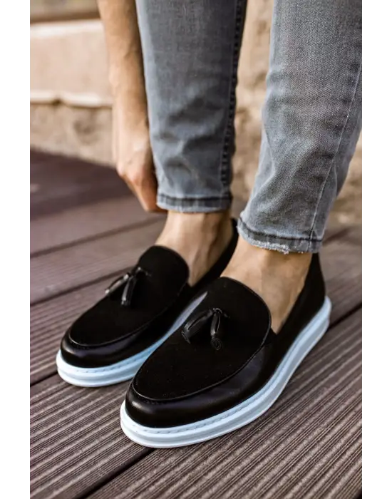 Omarı Yumuşak ve Şık Siyah Loafer Erkek Ayakkabı