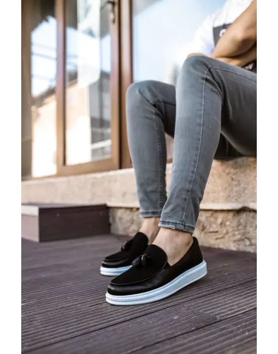 Omarı Yumuşak ve Şık Siyah Loafer Erkek Ayakkabı