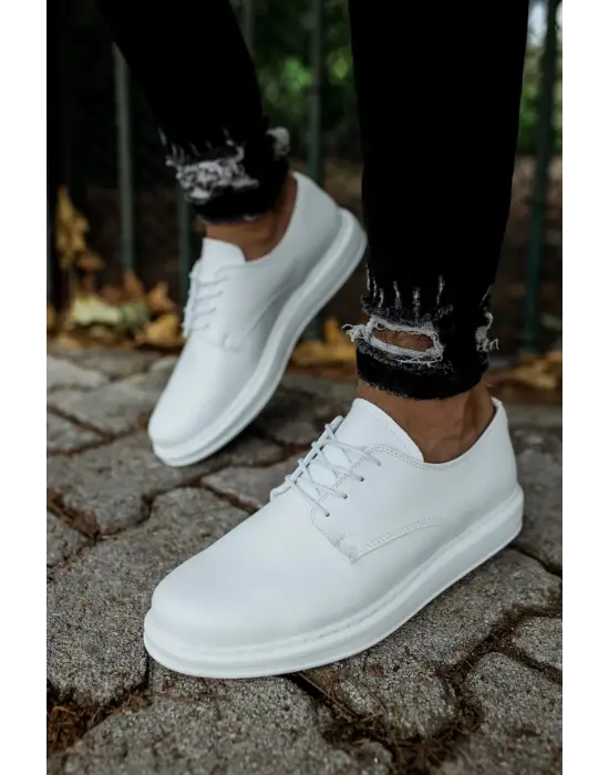 CH003 - CBT Pelle Classica Erkek Ayakkabı BEYAZ