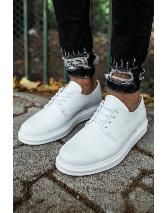 CH003 - CBT Pelle Classica Erkek Ayakkabı BEYAZ