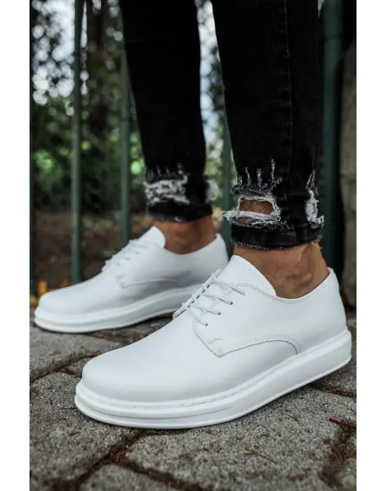 CH003 - CBT Pelle Classica Erkek Ayakkabı BEYAZ