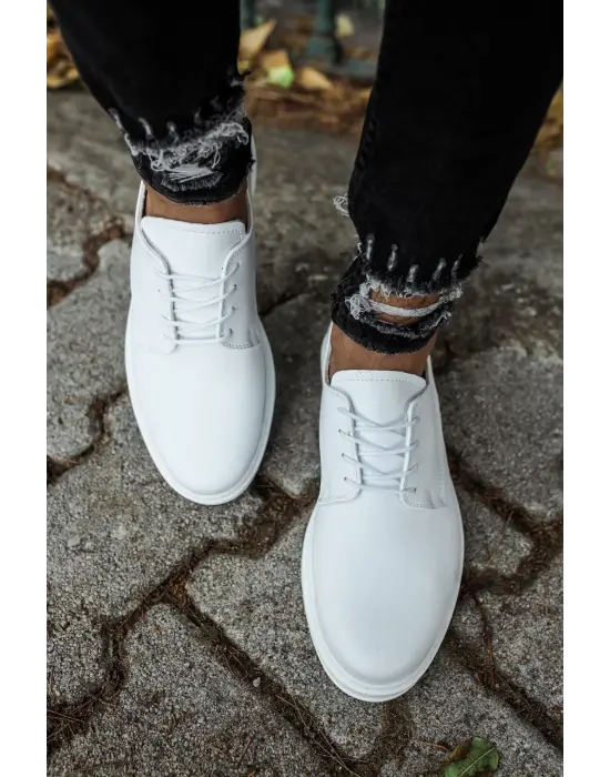 CH003 - CBT Pelle Classica Erkek Ayakkabı BEYAZ