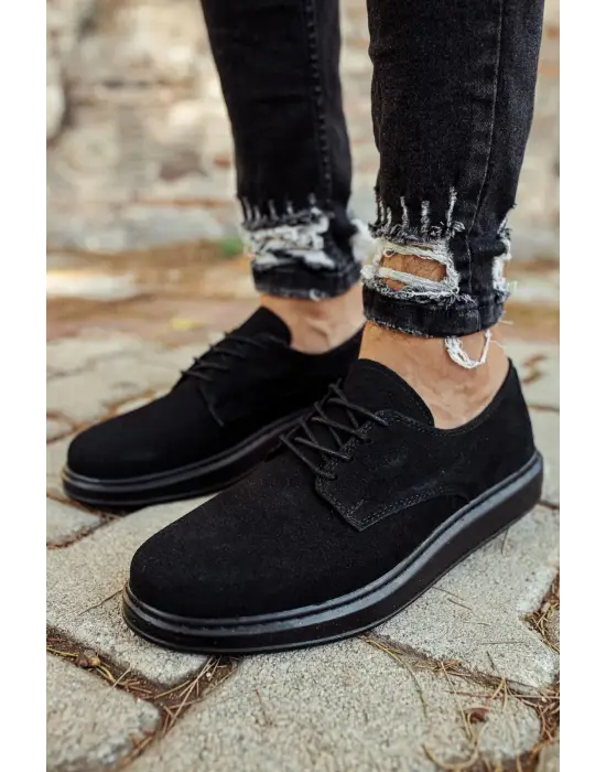 Omarı Siyah Deri Erkek Ayakkabı - Şıklığın Temsilcisi