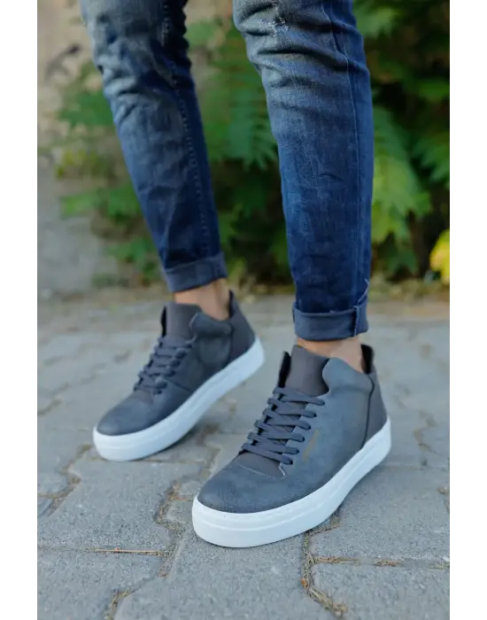 Omarı Şık ve Rahat Erkek Deri Ayakkabı - ANTRASIT