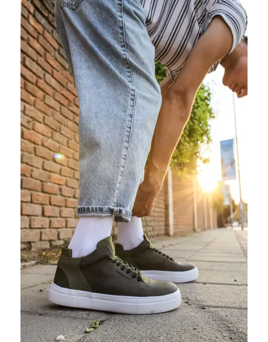 Omarı Erkek CBT Hıde Ayakkabı - HAKI