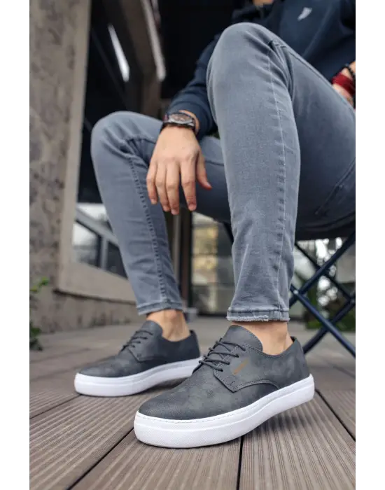 Omarı Sporcu Tarzı Gri Erkek Ayakkabı