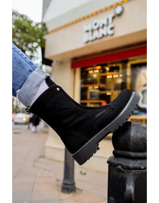 Omarı Şık ve Dayanıklı Erkek Bot - Quebec SIYAH