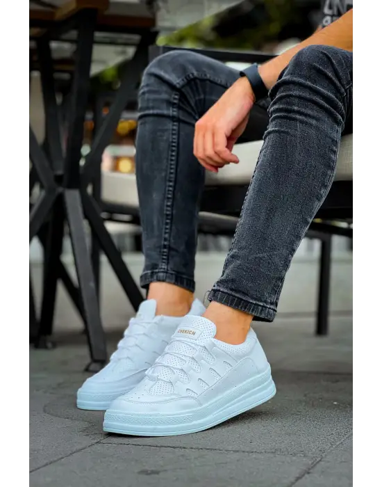 Omarı Elegan ve Modern Beyaz Erkek C-Rey Ayakkabı