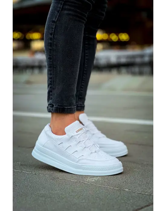 Omarı Elegan ve Modern Beyaz Erkek C-Rey Ayakkabı