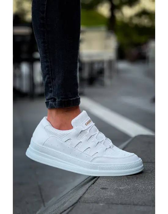 Omarı Elegan ve Modern Beyaz Erkek C-Rey Ayakkabı