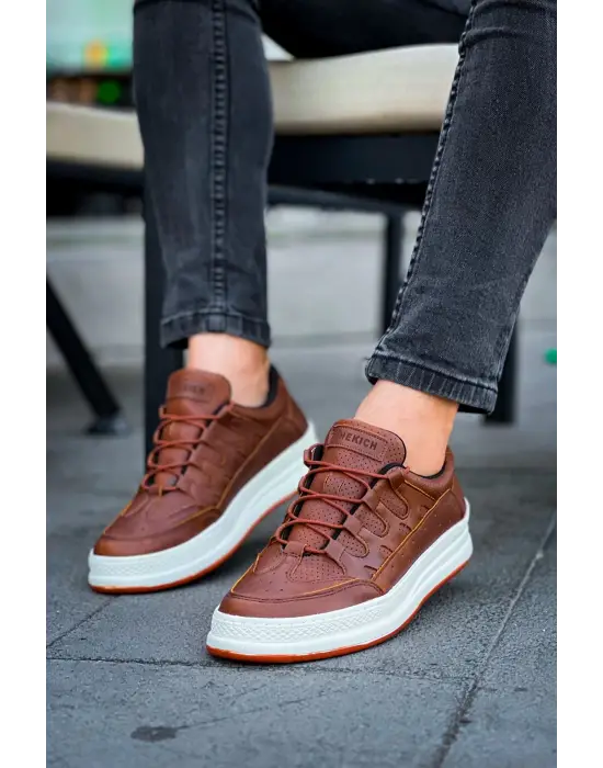 Omarı Modern ve Şık Erkek Ayakkabı Taba Renk Seçeneğiyle