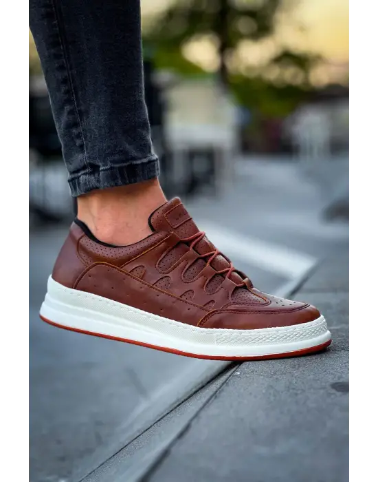 Omarı Modern ve Şık Erkek Ayakkabı Taba Renk Seçeneğiyle