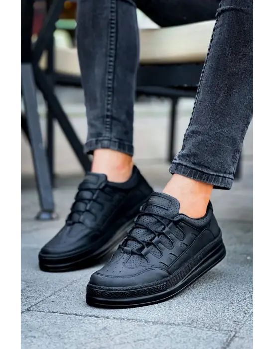 Omarı Yüksek Konforlu Erkek Siyah Ayakkabı