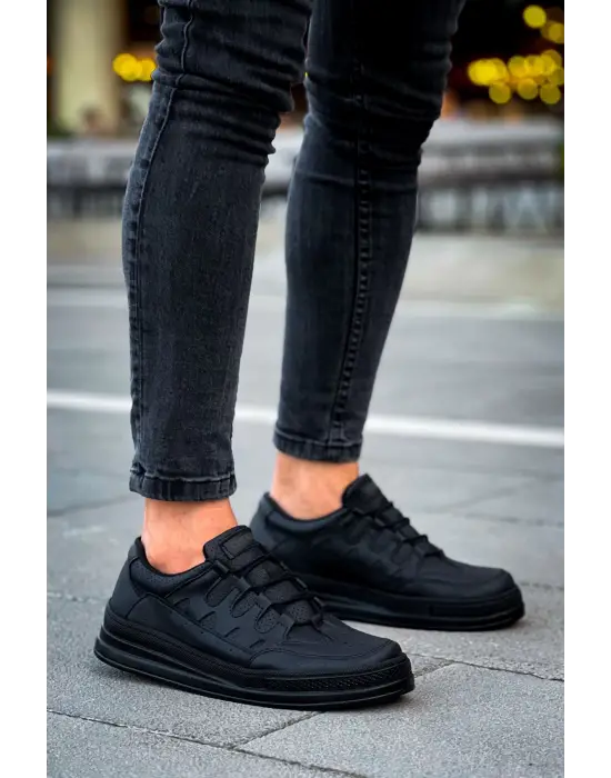 Omarı Yüksek Konforlu Erkek Siyah Ayakkabı