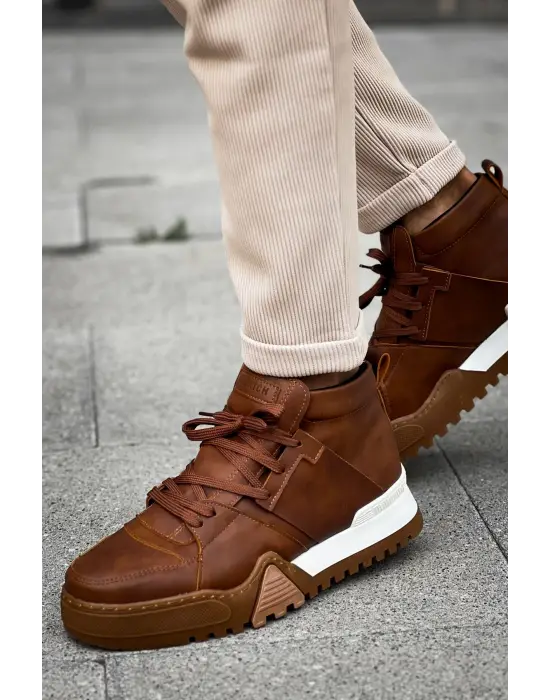 Omarı Yüksek Performans Erkek Bot Taba Renkli