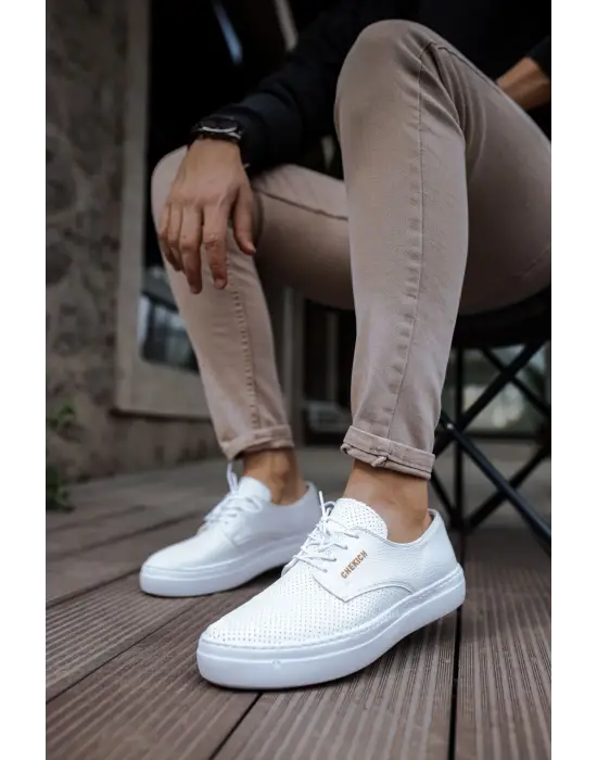 CH061 - CBT Rex Erkek Ayakkabı BEYAZ