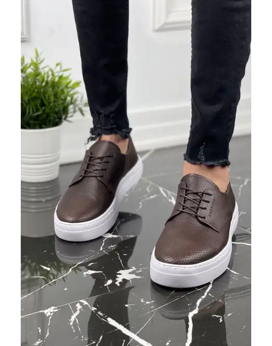 Omarı Rahat ve Şık Erkek Kahve Ayakkabı Modeli