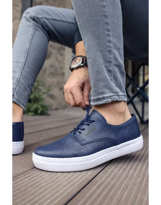 Omarı Rahat ve Şık Lacivert Erkek Ayakkabı