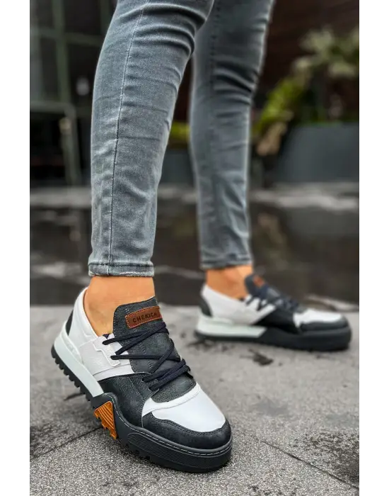 Omarı Modern ve Şık Erkek Ayakkabısı Anthracite Boyama