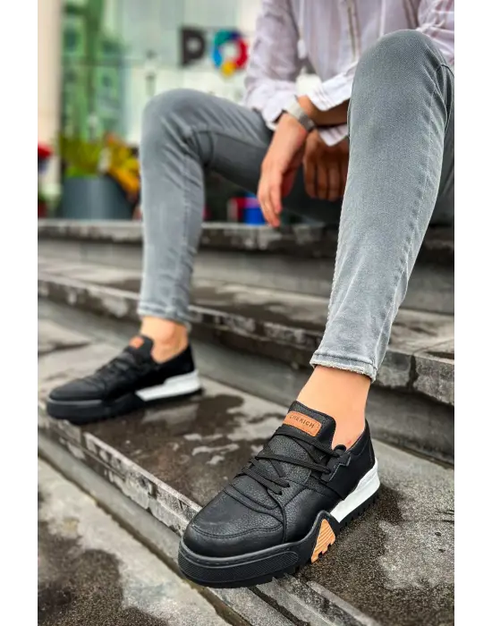 CH067 - GBT Warrem Erkek Ayakkabı SIYAH/SIYAH