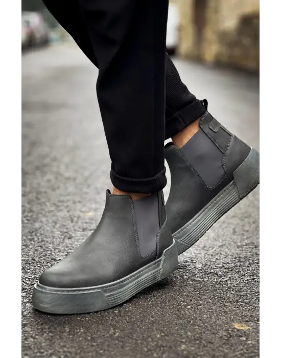 Omarı Şık Antrasit Erkek Bot Modeli