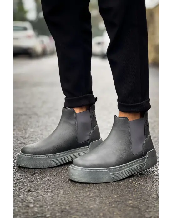 Omarı Şık Antrasit Erkek Bot Modeli