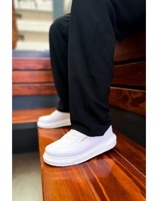 Omarı Elegan ve Şık Beyaz Erkek Ayakkabı