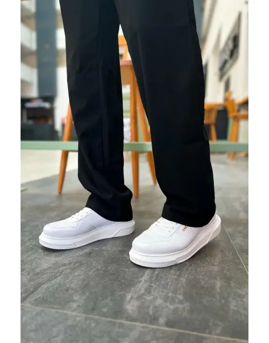Omarı Elegan ve Şık Beyaz Erkek Ayakkabı