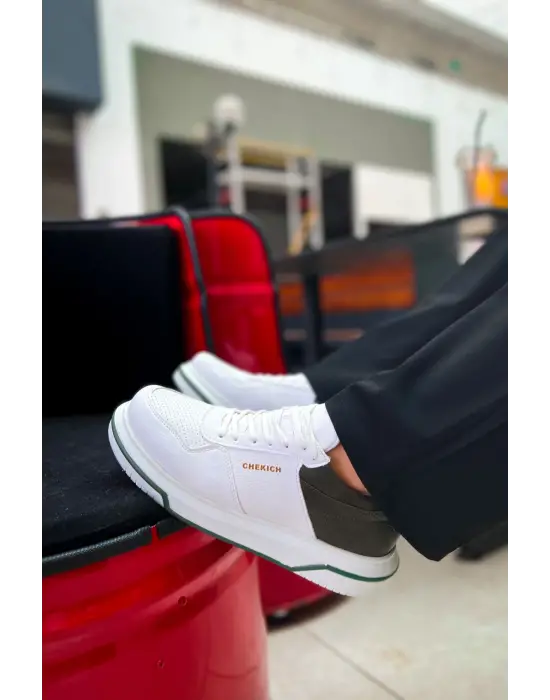 CH075 - CBT Signature Erkek Ayakkabı BEYAZ / HAKI