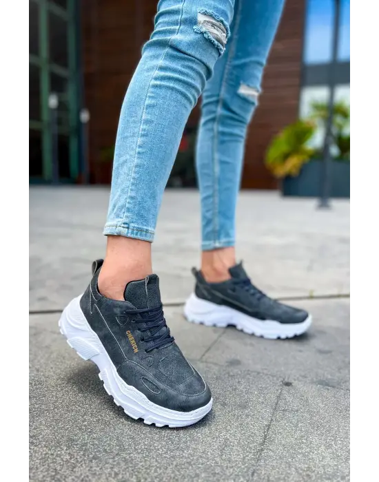 Omarı Şık Antrasit Erkek Ayakkabı - CBT Low Top Lace Up