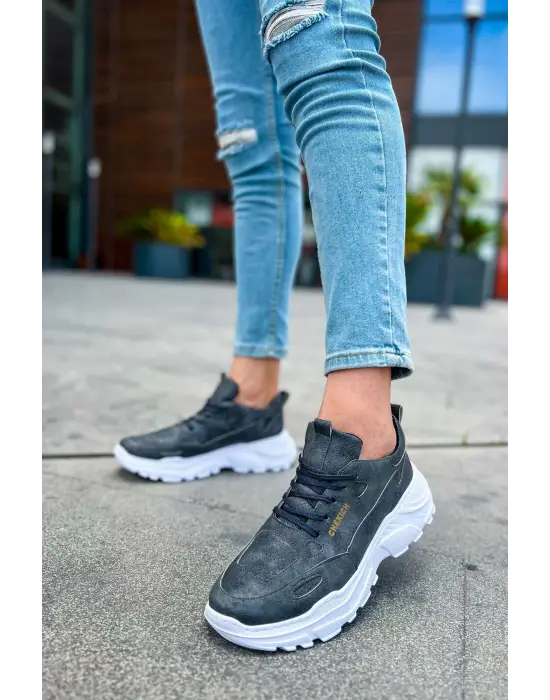 Omarı Şık Antrasit Erkek Ayakkabı - CBT Low Top Lace Up