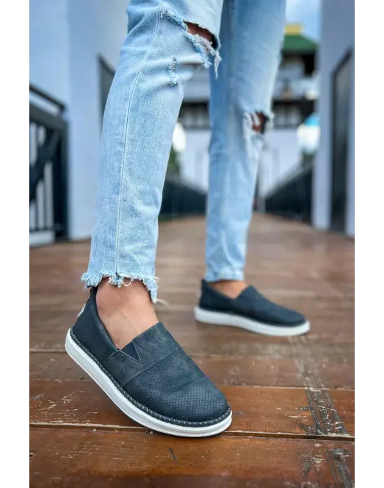 Omarı Şık ve Rahat Erkek Ayakkabı - Antrasit Rengi