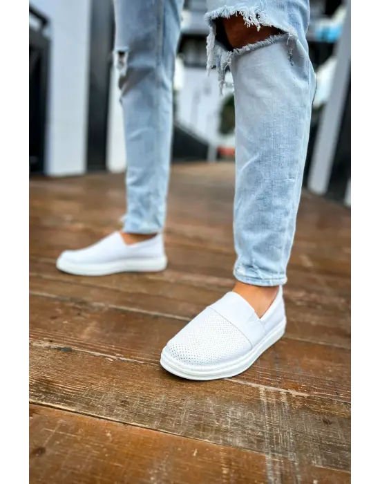 Modern Erkek Ayakkabı Beyaz