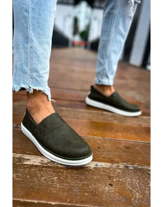 Omarı Haki Renkli Erkek Ayakkabı