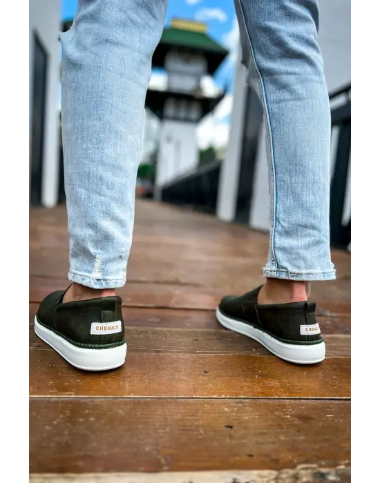 Omarı Haki Renkli Erkek Ayakkabı