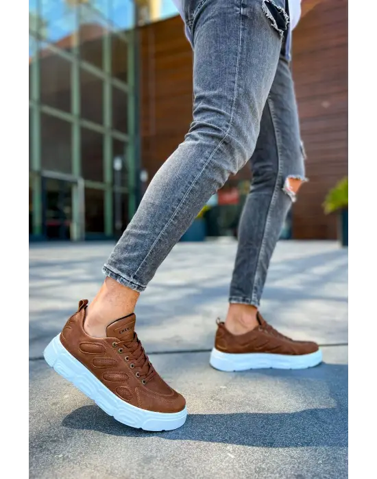 Omarı Modern ve Şık Erkek Ayakkabı TABA