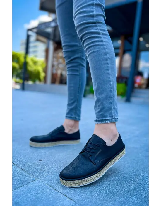 Omarı Yüksek Performanslı Siyah Erkek Ayakkabı