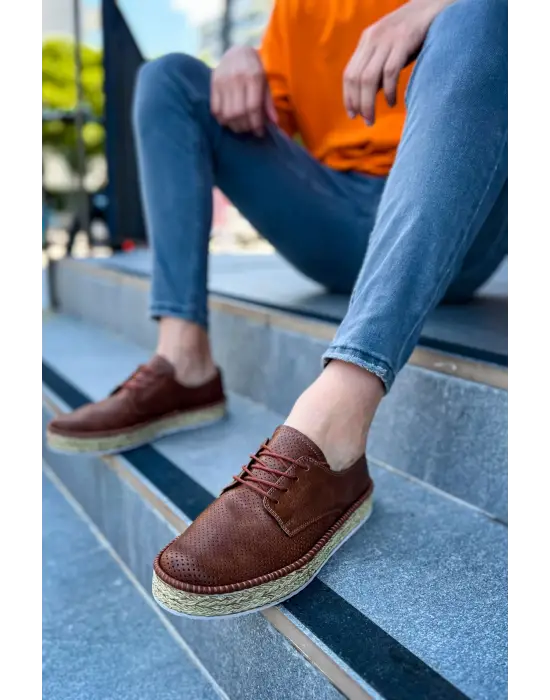 Omarı Modern ve Dayanıklı Erkek Ayakkabı TABA